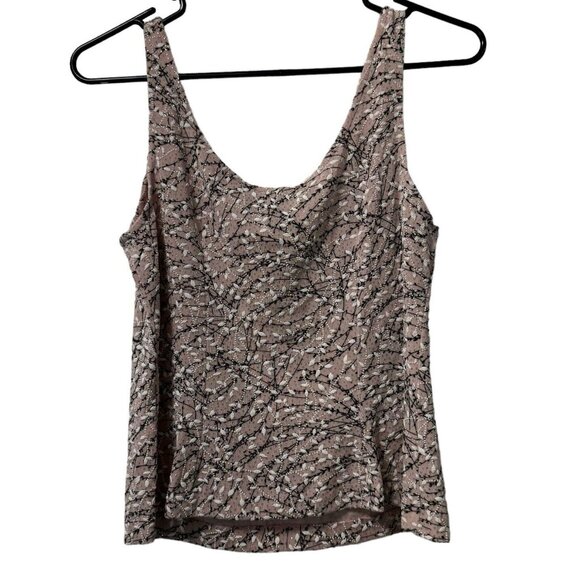 Alex Evenings Women's Blouse Tank Top Size Medium Purple Glitter Stretch Classic - Picture 2 of 9